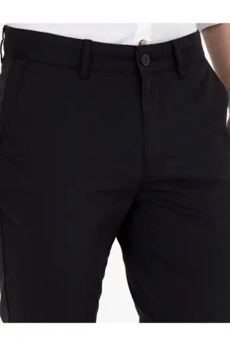 Qora Slim Fit kanvas shim - 2