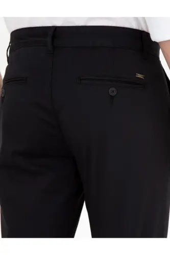 Qora Slim Fit kanvas shim - 3