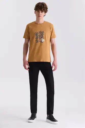 Qora Slim Fit Paxta Jinsi Shimlar - JAKAMEN (1)