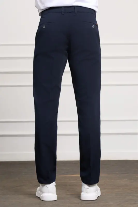 Qora Slim Fit Tor kesimli yon cho'ntakli bog'ichli Jogger erkaklar shim - K.Qora - 3