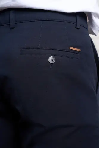 Qora Slim Fit Tor kesimli yon cho'ntakli bog'ichli Jogger erkaklar shim - K.Qora - 4