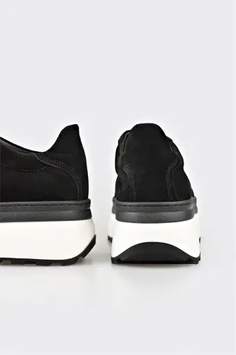 Qora Teri Ayollar Sport Poyafzali - Qora - 5