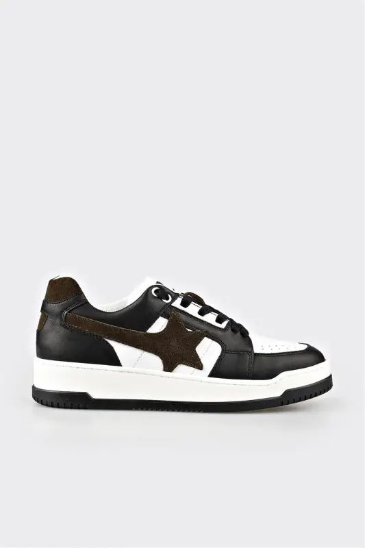 Qora teri ayollar sport poyafzallari - Qora - ELLE SHOES