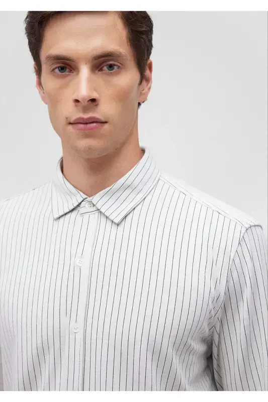 Qora triko ko'ylak (tor tor kesilgan) - 5