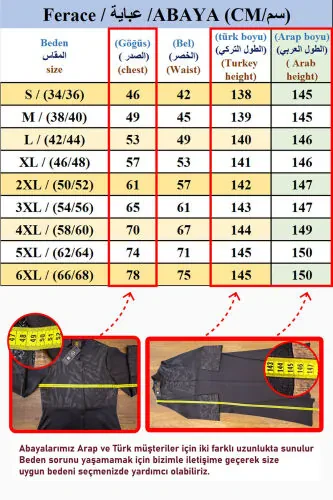 Qora va oq rangdagi feraja abaya - HARİKA WEAR (1)