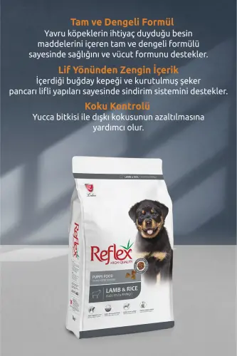 Qo'zi go'shti va guruchli kuchukcha it oziq-ovqatlari 10 kg - 3