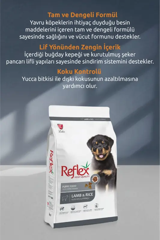 Qo'zi go'shti va guruchli kuchukcha it oziq-ovqatlari 10 kg - 3
