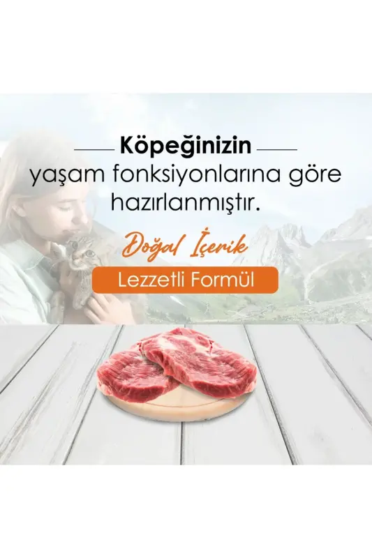Qo'zichoq go'shti bilan kattalar uchun itlar uchun oziq-ovqat 15 kg - 2
