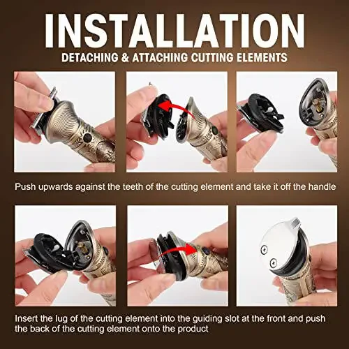 Qreeyx Beard Trimmer Kit for Men - Professional 6 in 1 Hair Clipper Trimmer, Cordless Multi Groomer, Men's Grooming Kit for Beard, Face, Body Nose Hair Facial, Electric Razor as Gifts for Him - 6