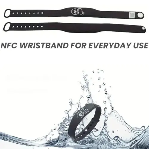 QRLynk Silicone NFC/QR Code Networking Wristband: Your Digital Business Card & Bio Link - No App/Subscription Needed - 5