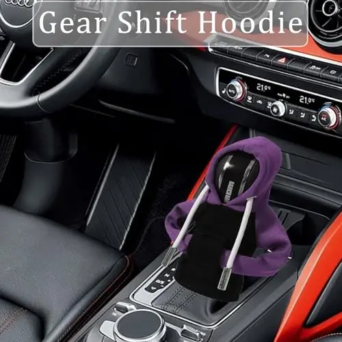 QTZFKFLHD Gear Shift Hoodie, Funny Gear Shift Knob, Universal Car Shift Knob HoodieAutomotive Interior Novelty Accessories - 3