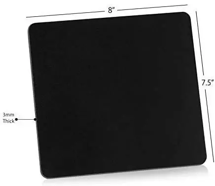 Quality Selection Comfortable Superb Mouse Pad for Home, Office & Gaming, Non-Slip Rubber Base Mousepad, Mouse Pads Compatible with Optical, Laser, Wired & Wireless Mouse for Computer & Laptop, Black - 3