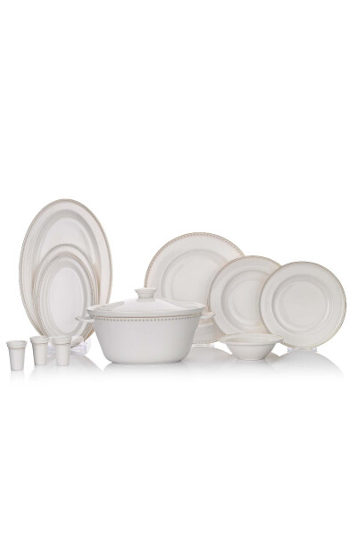 Queen Classy Bone Dinner Set 60 Pieces - 10