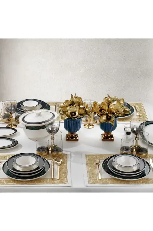 Queen Lucky Bone Ovqat To'plami 60 Dona - Yashil - SCHAFER