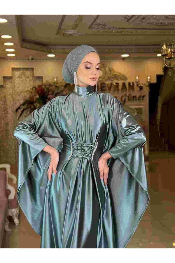 Queen modest dress - ICE GREEN - 1