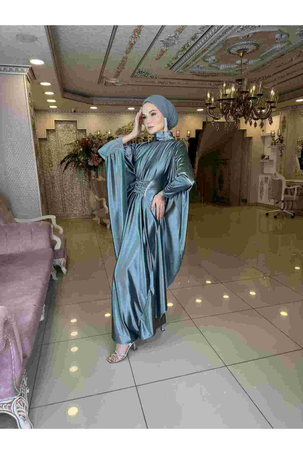 Queen modest dress - ICE GREEN - 5