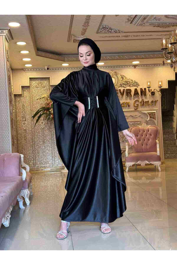 Queen modest women's dress-BLACK - 1