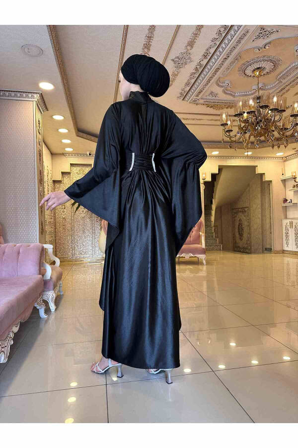 Queen modest women's dress-BLACK - 4