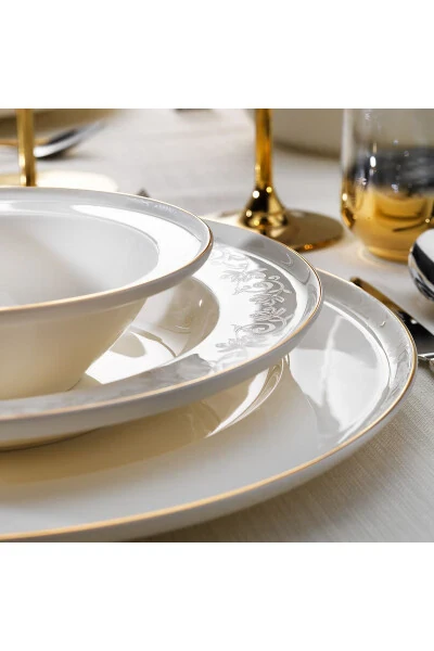 Queen Natty Bone Dinner Set 60 Pieces Gold - 4