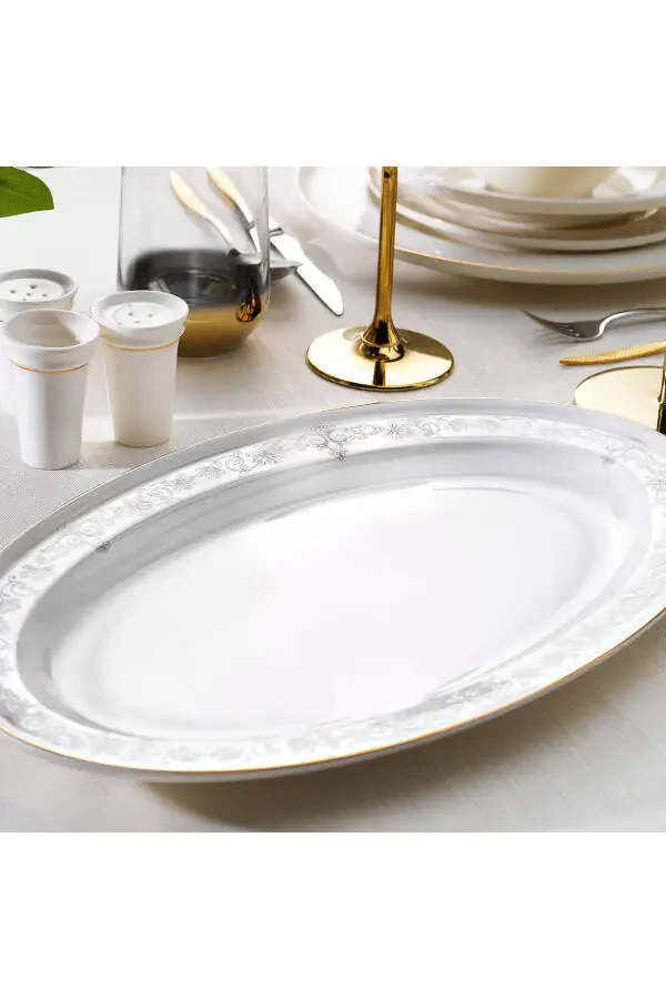 Queen Natty Bone Dinner Set 60 Pieces Gold - 6