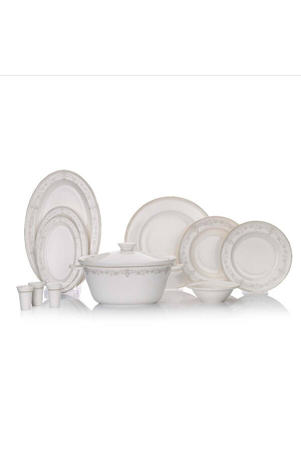 Queen Natty Bone Dinner Set 60 Pieces Gold - 2