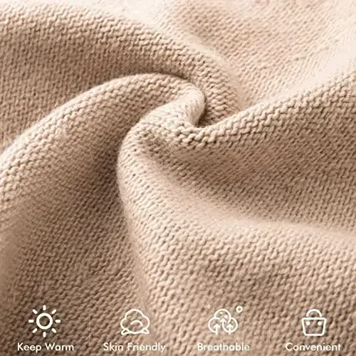 QUEENFUR Knit Slouchy Beanie Hats for Women CasModazoneere Ski Cap Knitted Wool Soft Warm Winter Hat - 5