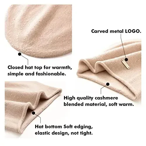 QUEENFUR Knit Slouchy Beanie Hats for Women CasModazoneere Ski Cap Knitted Wool Soft Warm Winter Hat - 6