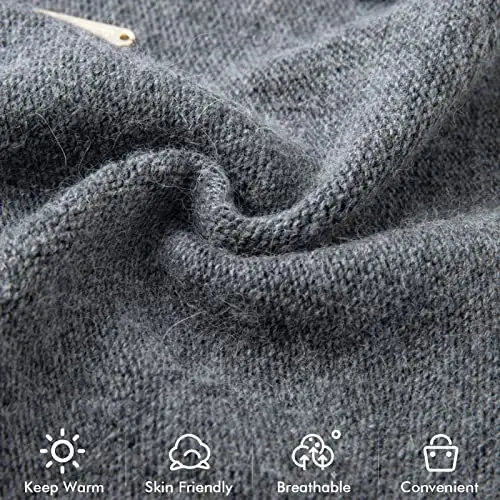 QUEENFUR Knit Slouchy Beanie Hats for Women CasModazoneere Ski Cap Knitted Wool Soft Warm Winter Hat - 5