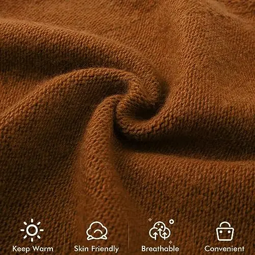 QUEENFUR Knit Slouchy Beanie Hats for Women CasModazoneere Ski Cap Knitted Wool Soft Warm Winter Hat - 5