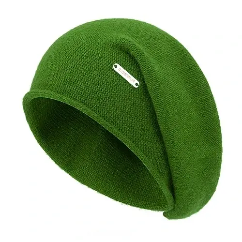 QUEENFUR Knit Slouchy Beanie Hats for Women CasModazoneere Ski Cap Knitted Wool Soft Warm Winter Hat - 1