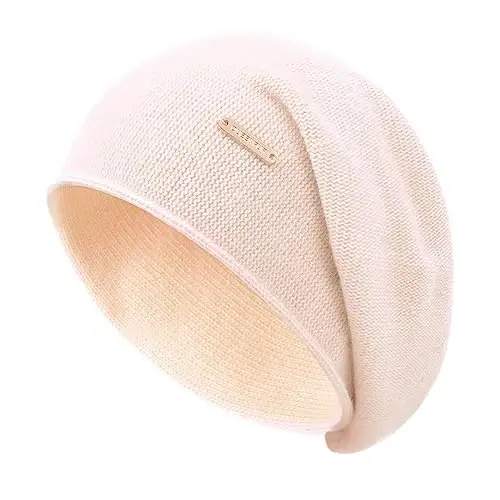 QUEENFUR Knit Slouchy Beanie Hats for Women CasModazoneere Ski Cap Knitted Wool Soft Warm Winter Hat 