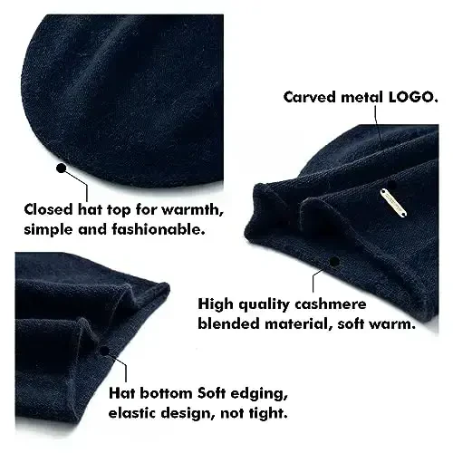 QUEENFUR Knit Slouchy Beanie Hats for Women CasModazoneere Ski Cap Knitted Wool Soft Warm Winter Hat - 6