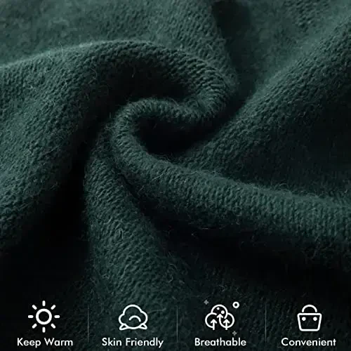 QUEENFUR Knit Slouchy Beanie Hats for Women CasModazoneere Ski Cap Knitted Wool Soft Warm Winter Hat - 5