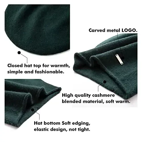 QUEENFUR Knit Slouchy Beanie Hats for Women CasModazoneere Ski Cap Knitted Wool Soft Warm Winter Hat - 6