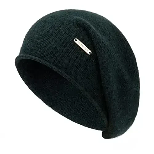 QUEENFUR Knit Slouchy Beanie Hats for Women CasModazoneere Ski Cap Knitted Wool Soft Warm Winter Hat 