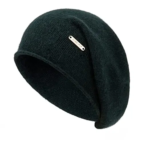 QUEENFUR Knit Slouchy Beanie Hats for Women CasModazoneere Ski Cap Knitted Wool Soft Warm Winter Hat - 1