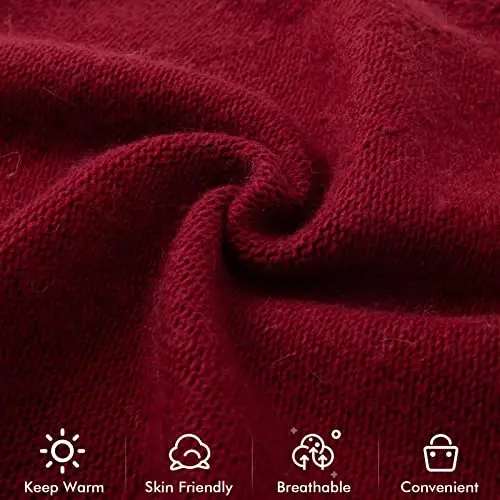 QUEENFUR Knit Slouchy Beanie Hats for Women CasModazoneere Ski Cap Knitted Wool Soft Warm Winter Hat - 5