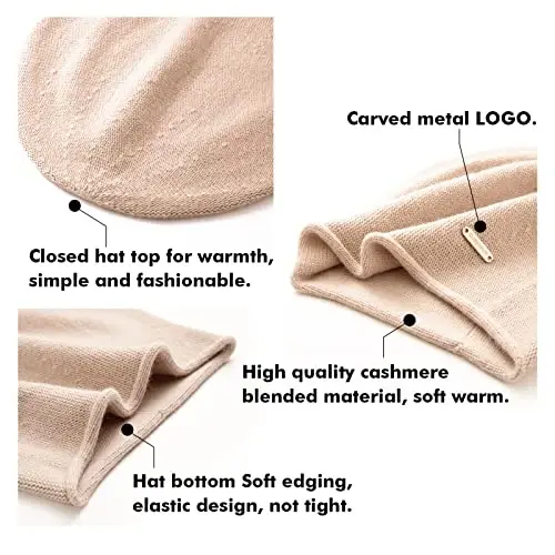 QUEENFUR Knit Slouchy Beanie Hats for Women CasModazoneere Ski Cap Knitted Wool Soft Warm Winter Hat - 6