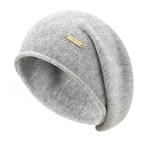 QUEENFUR Knit Slouchy Beanie Hats for Women CasModazoneere Ski Cap Knitted Wool Soft Warm Winter Hat - 1