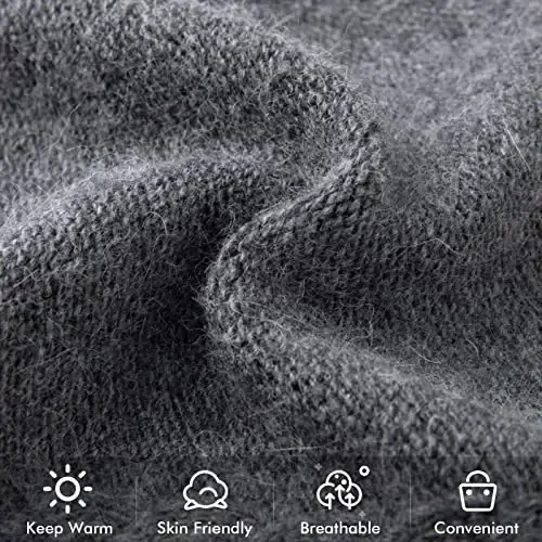 QUEENFUR Knit Slouchy Beanie Hats for Women CasModazoneere Ski Cap Knitted Wool Soft Warm Winter Hat - 5