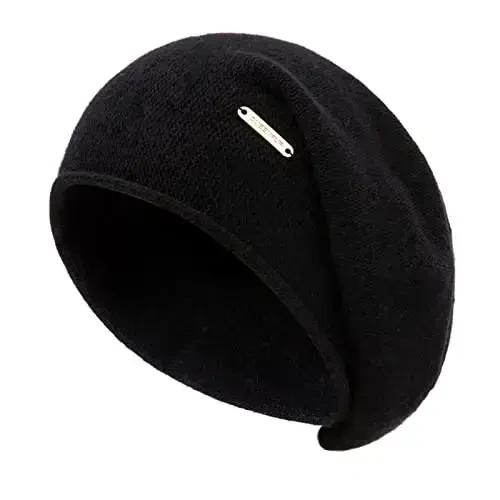 QUEENFUR Knit Slouchy Beanie Hats for Women CasModazoneere Ski Cap Knitted Wool Soft Warm Winter Hat - 1