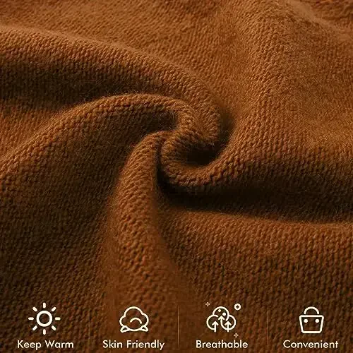 QUEENFUR Knit Slouchy Beanie Hats for Women CasModazoneere Ski Cap Knitted Wool Soft Warm Winter Hat - 5