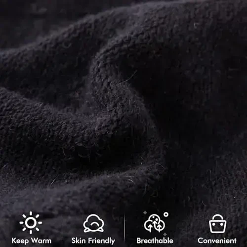 QUEENFUR Knit Slouchy Beanie Hats for Women CasModazoneere Ski Cap Knitted Wool Soft Warm Winter Hat - 5