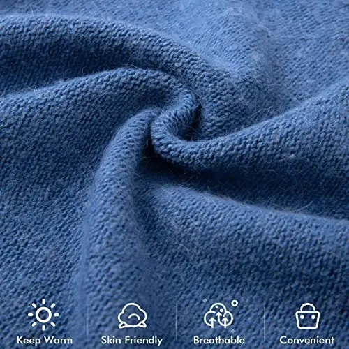 QUEENFUR Knit Slouchy Beanie Hats for Women CasModazoneere Ski Cap Knitted Wool Soft Warm Winter Hat - 5