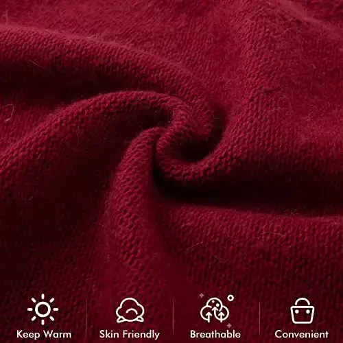 QUEENFUR Knit Slouchy Beanie Hats for Women CasModazoneere Ski Cap Knitted Wool Soft Warm Winter Hat - 5