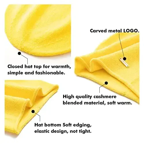 QUEENFUR Knit Slouchy Beanie Hats for Women CasModazoneere Ski Cap Knitted Wool Soft Warm Winter Hat - 6