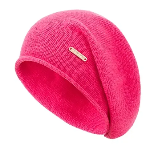 QUEENFUR Knit Slouchy Beanie Hats for Women CasModazoneere Ski Cap Knitted Wool Soft Warm Winter Hat - 1
