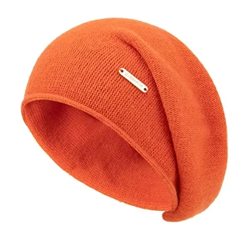 QUEENFUR Knit Slouchy Beanie Hats for Women CasModazoneere Ski Cap Knitted Wool Soft Warm Winter Hat - 1