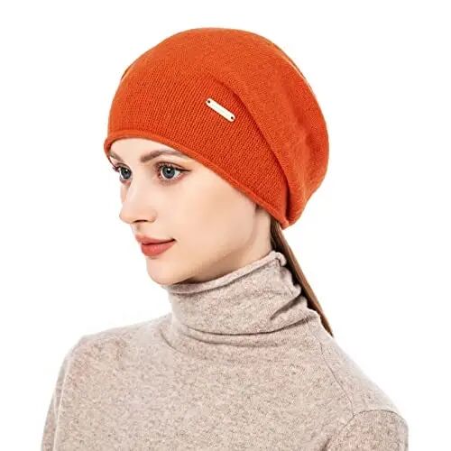 QUEENFUR Knit Slouchy Beanie Hats for Women CasModazoneere Ski Cap Knitted Wool Soft Warm Winter Hat - 2