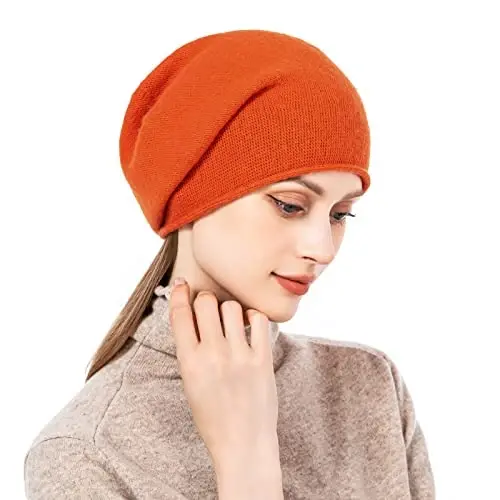 QUEENFUR Knit Slouchy Beanie Hats for Women CasModazoneere Ski Cap Knitted Wool Soft Warm Winter Hat - 3